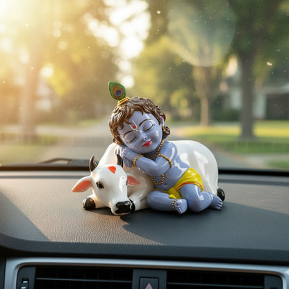 Bal Krishna With Cow Idol