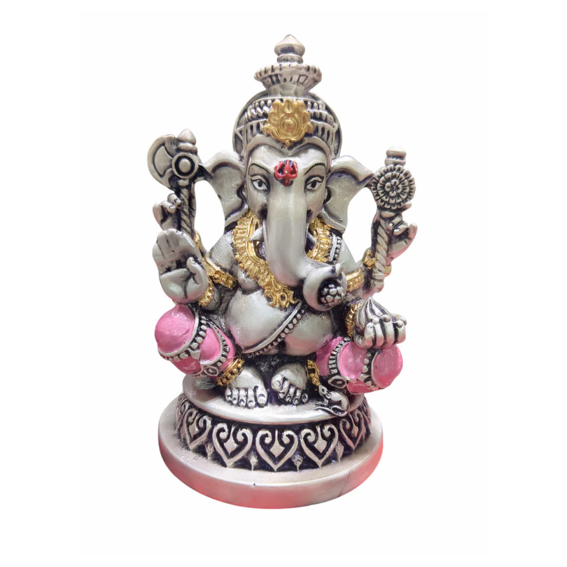 Silver Plated Ganesha Idol