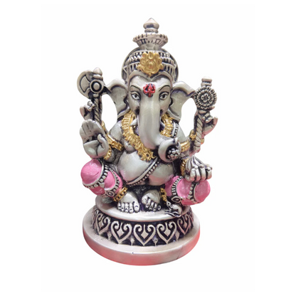 Silver Plated Ganesha Idol