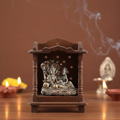 Brass Lord Vishnu Lakshmi Idol