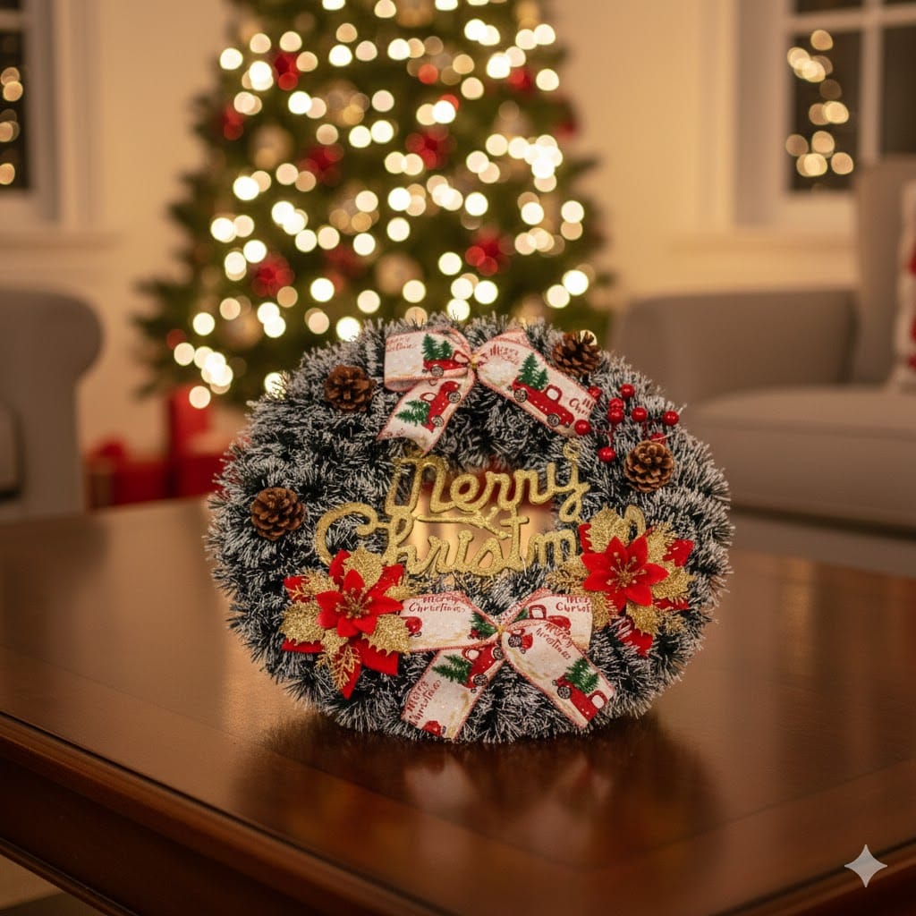 Artificial Christmas Wreath  for Tree Hanging Decoration