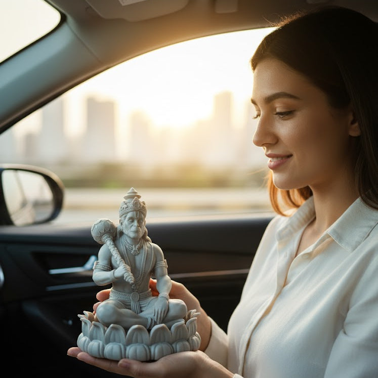 Meditating Lord Hanuman Idol