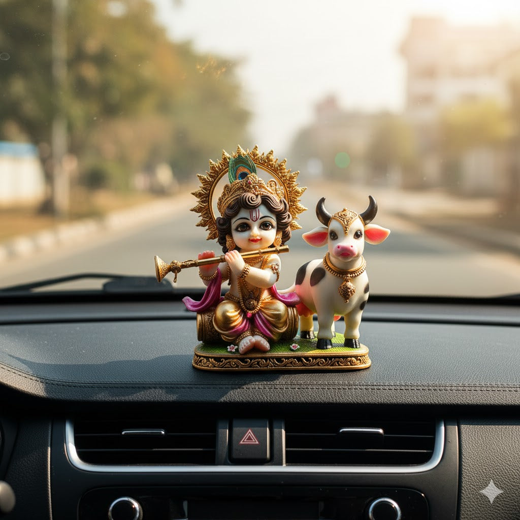 Bal Krishna With Cow Idol