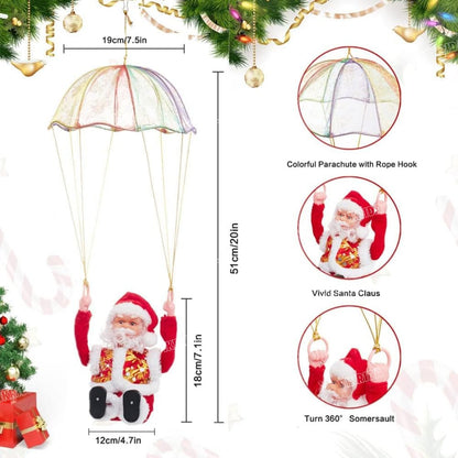 Parachute Santa Claus Christmas Decoration