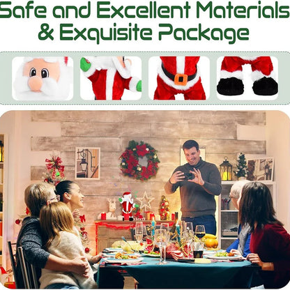 Twerking Santa Claus,Booty Shaking Santa Dancing Santa Claus with Music Singing Animated Christmas Santa Toys for Kids- English Song