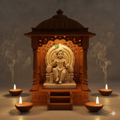 Lord Krishna Singhasan Idol