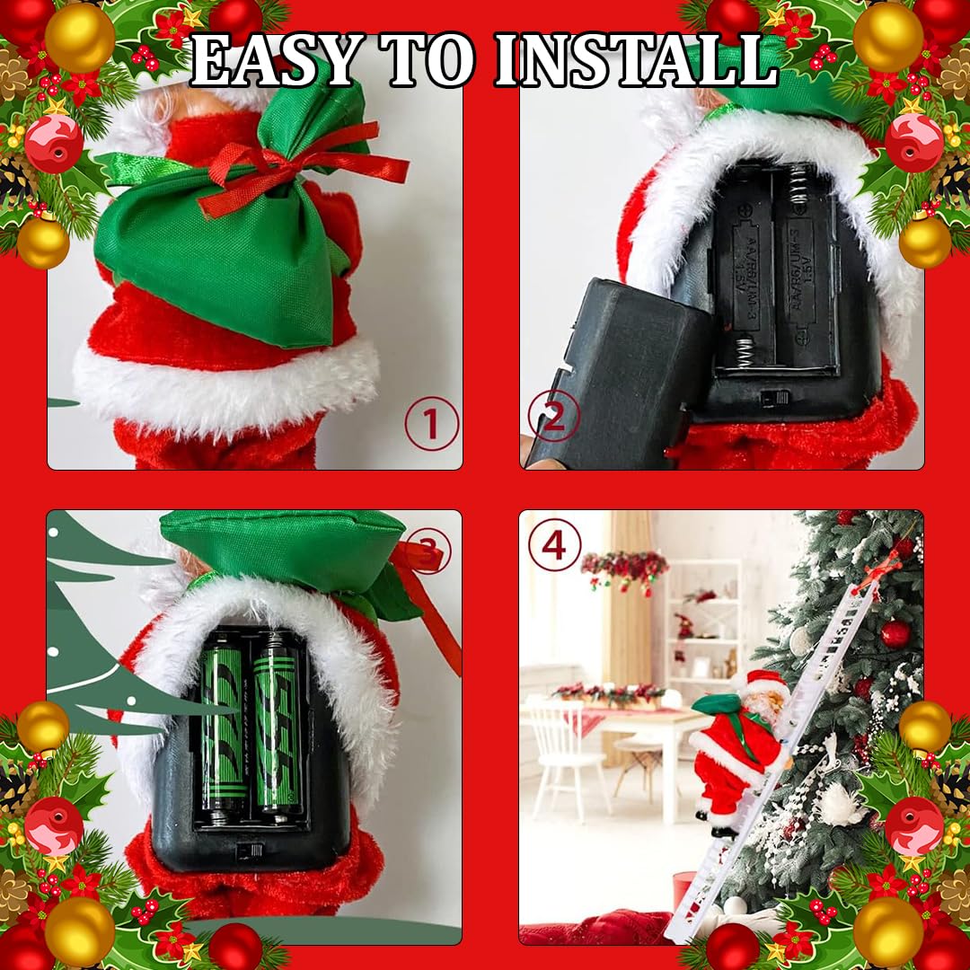 Santa Clause Ladder Musical Show Up & Down