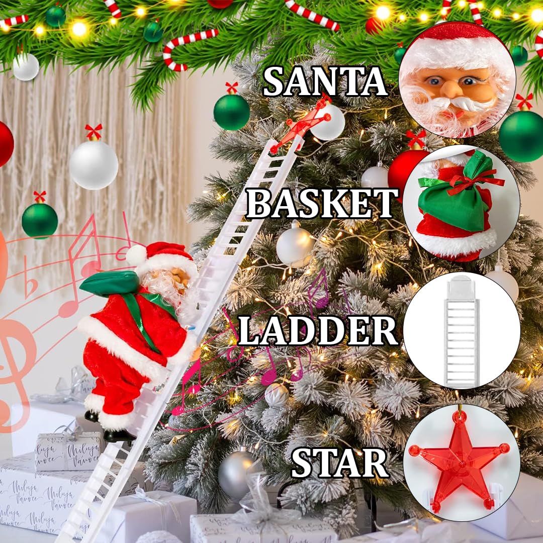 Santa Clause Ladder Musical Show Up & Down