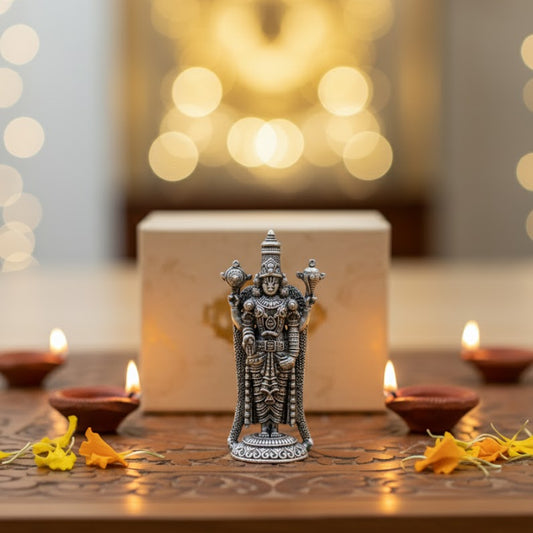 Silver Plated Lord Murgan Ji Idol Style 3 (3 Inch)