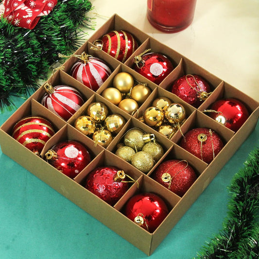 TIED RIBBONS Christmas Decoration Balls Set