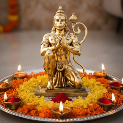 Bronze finish Lord Hanuman Idol