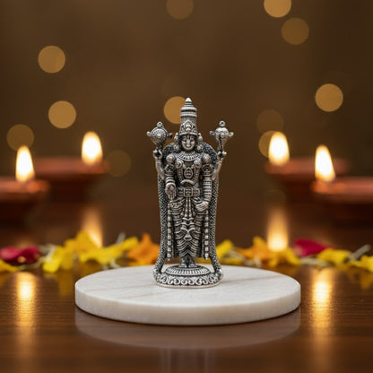 Silver Plated Lord Murgan Ji Idol Style 3 (3 Inch)
