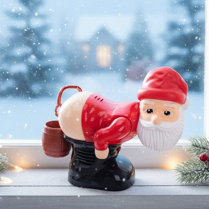 Santa Claus Butt Bubble Machine Christmas Bubble Machine Button Control Funny Bubble Maker for Festival Party Carnival Gathering