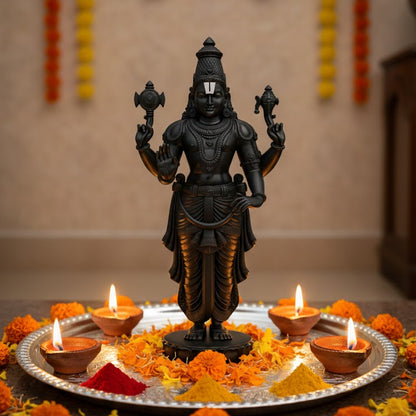 Black Marbale Lord Venkateswara idol