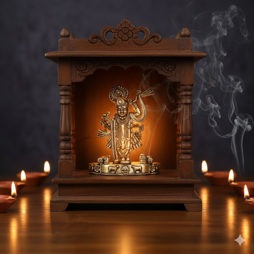 Brass Lord Shree Nath Ji Idol