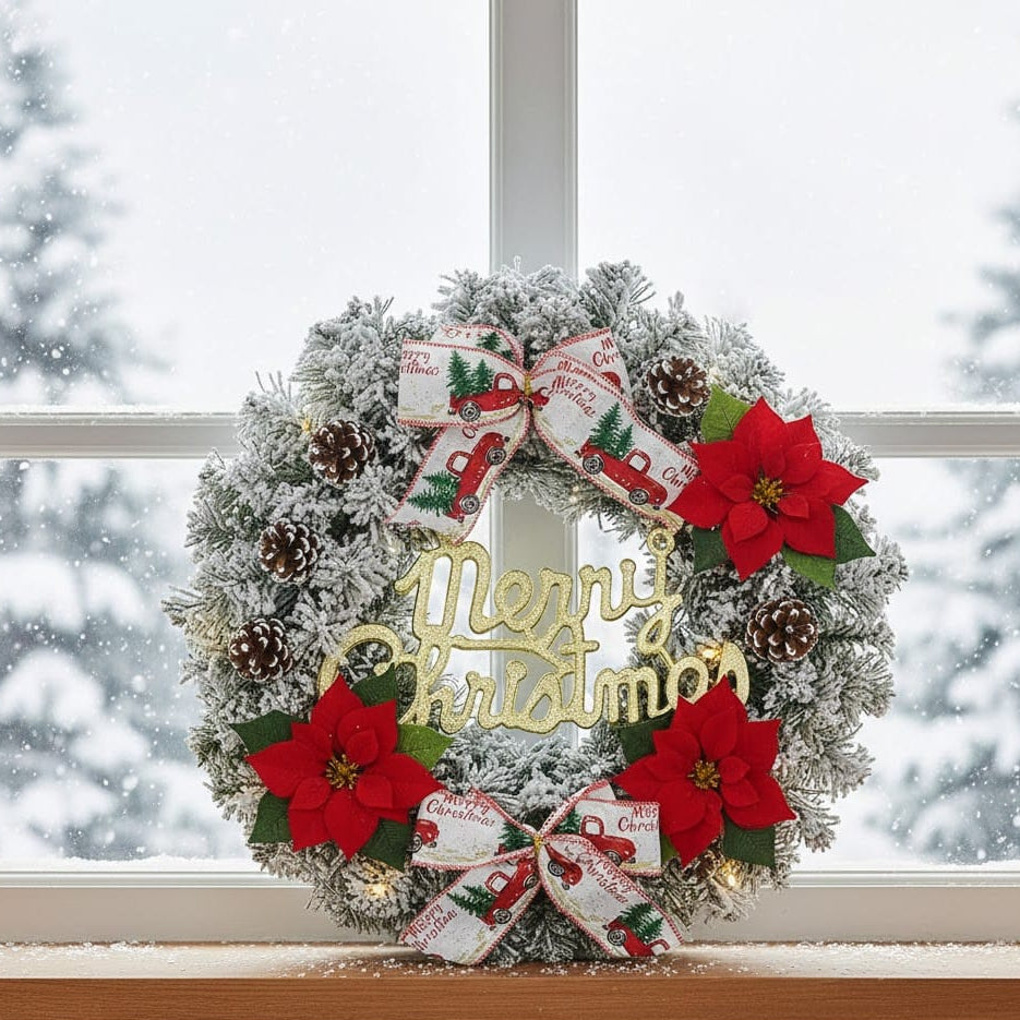 Artificial Christmas Wreath  for Tree Hanging Decoration