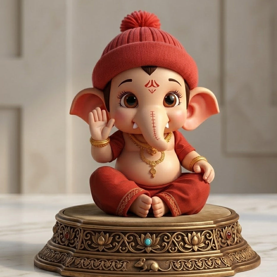 Bal Ganesh Winter Cute Roop Idol