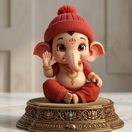 Bal Ganesh Winter Cute Roop Idol