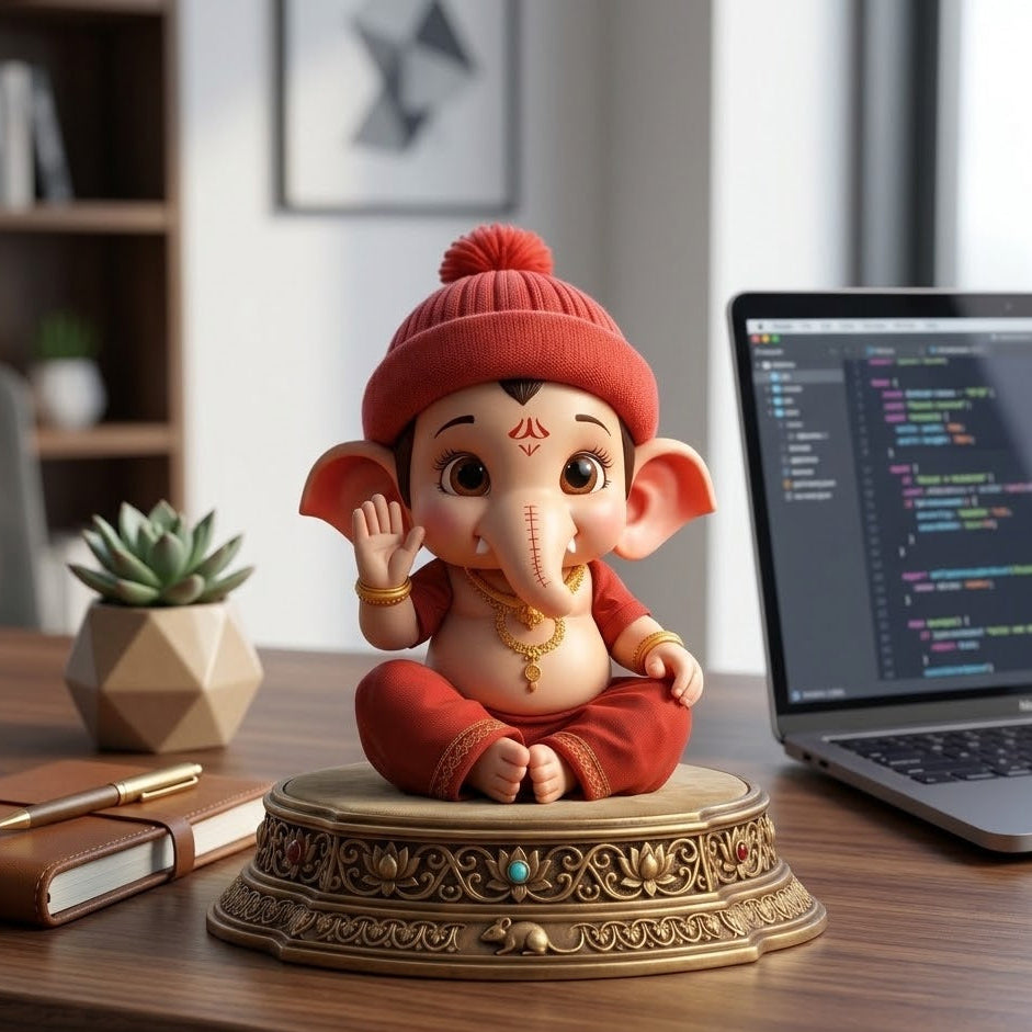 Bal Ganesh Winter Cute Roop Idol