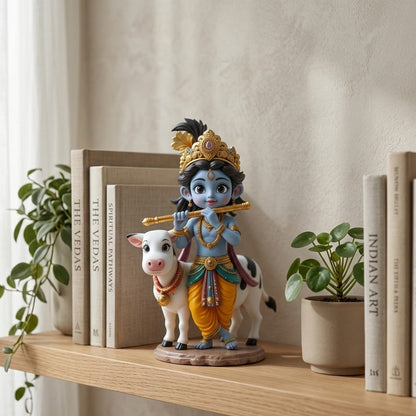 Bal Krishna With Cow Idol