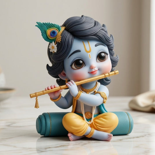 Bal Krishna With Flute Idol