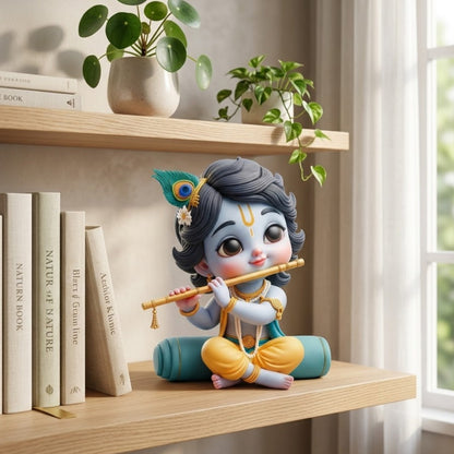 Bal Krishna With Flute Idol