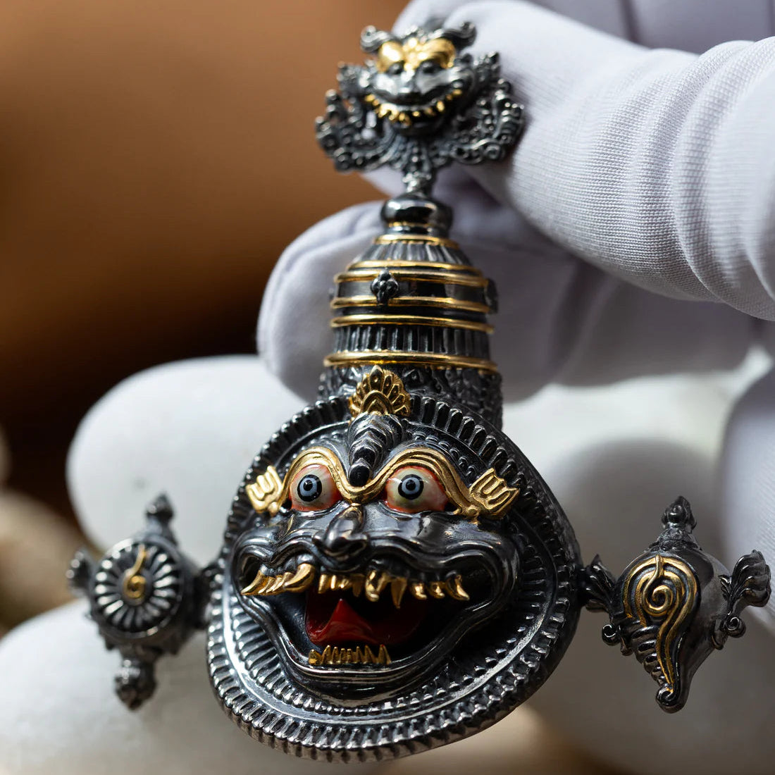 Plated Yogananda Narasimha Pendant