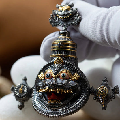Plated Yogananda Narasimha Pendant