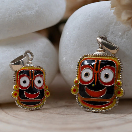 Mini Enameled Jagannath Pendant