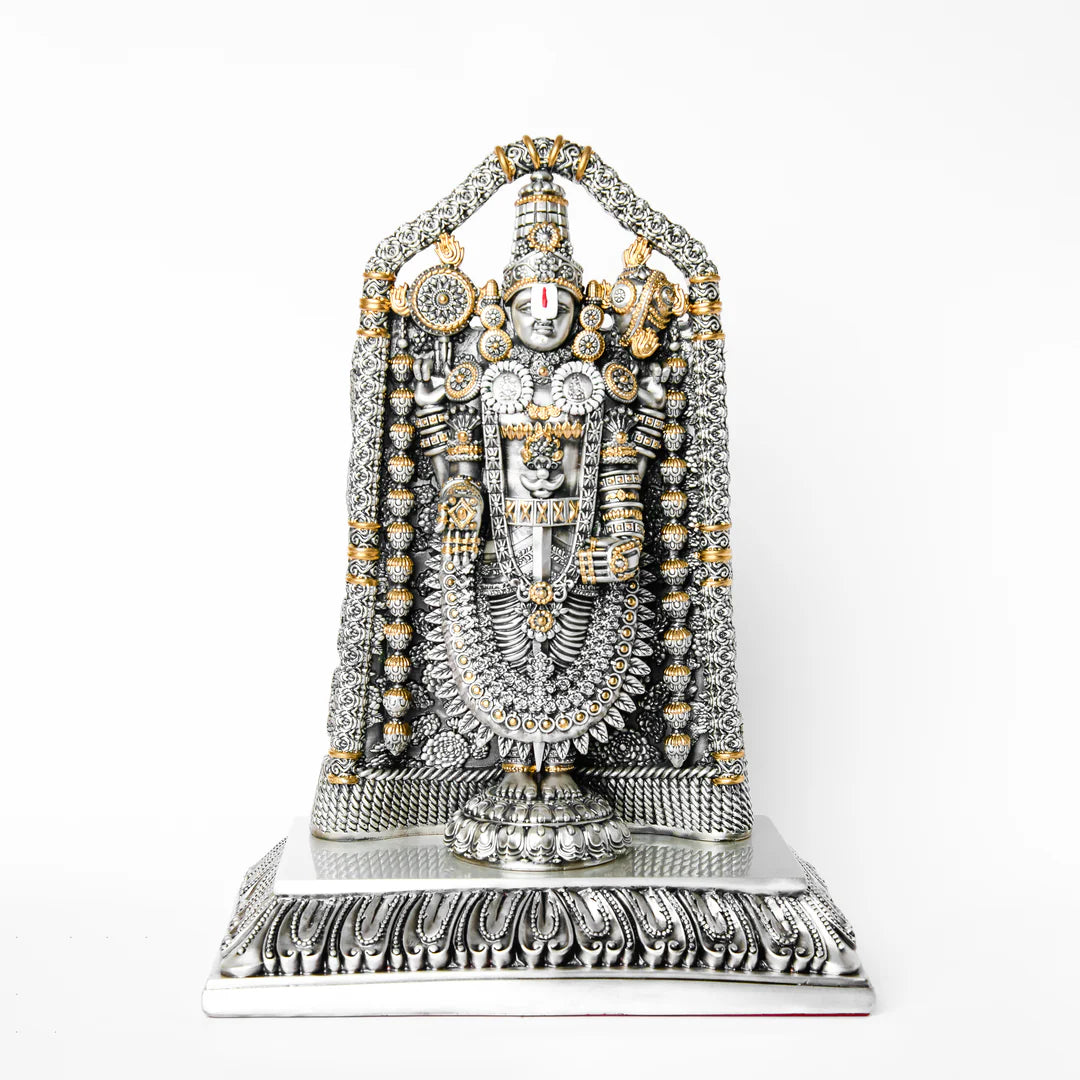 Silver Plated Tirupati Balaji Idol