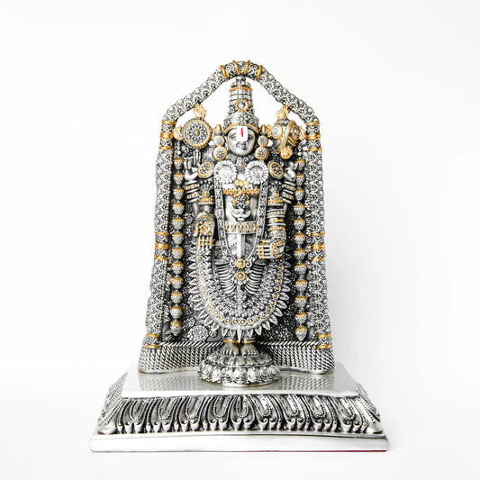 Silver Plated Tirupati Balaji Idol