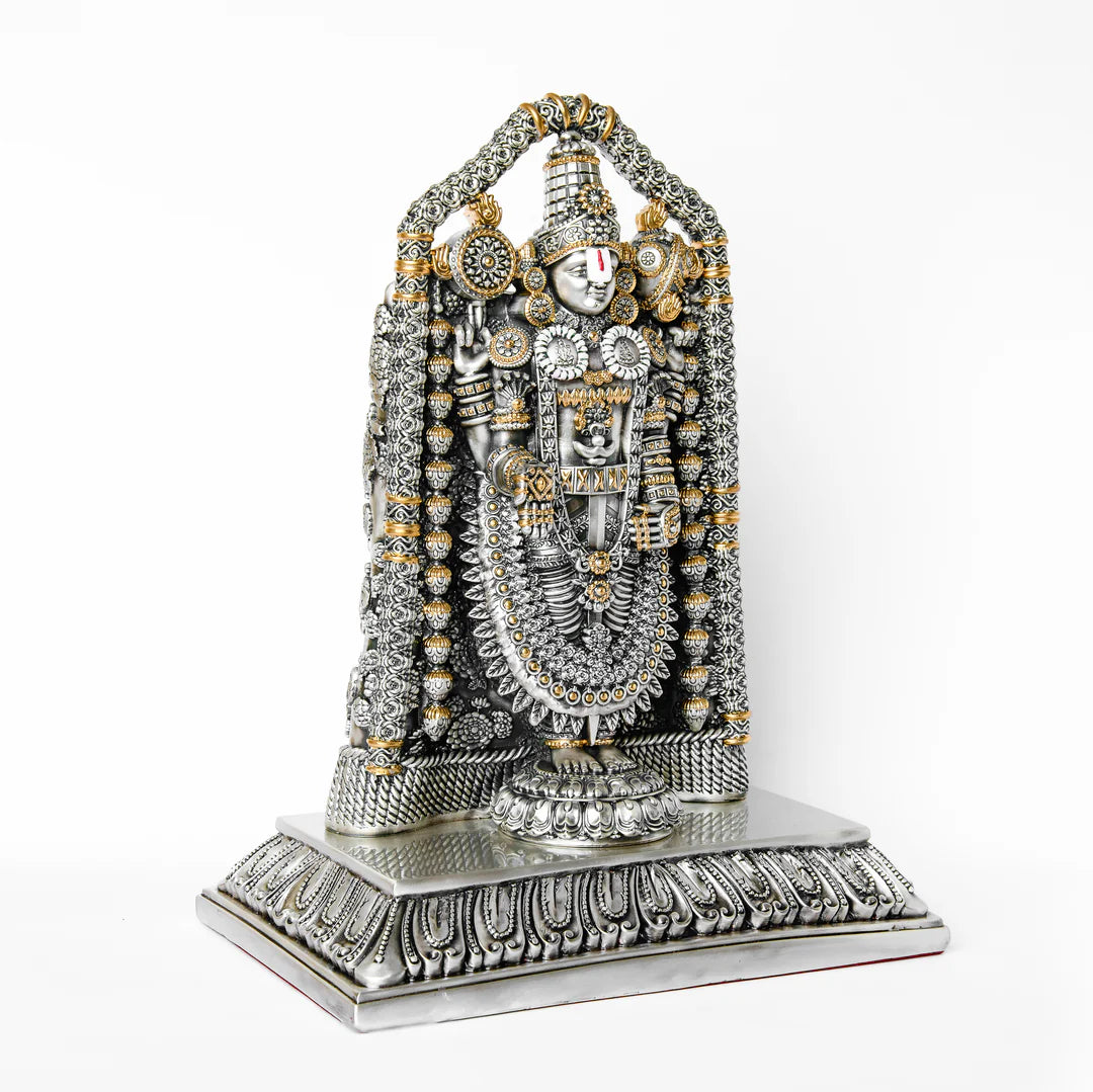 Silver Plated Tirupati Balaji Idol