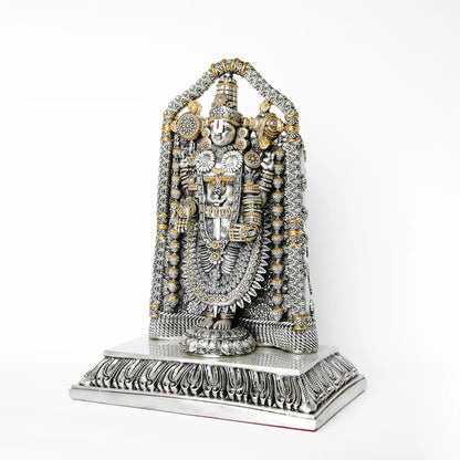 Silver Plated Tirupati Balaji Idol