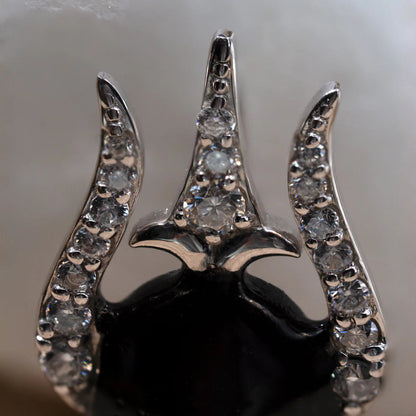 Radiant Shivalingam Trisula Pendant