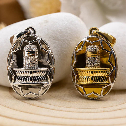 Netted Shiva Lingam Pendant