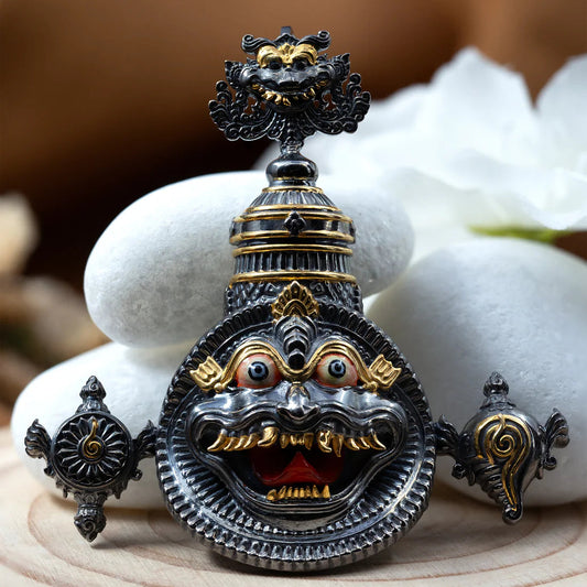 Plated Yogananda Narasimha Pendant