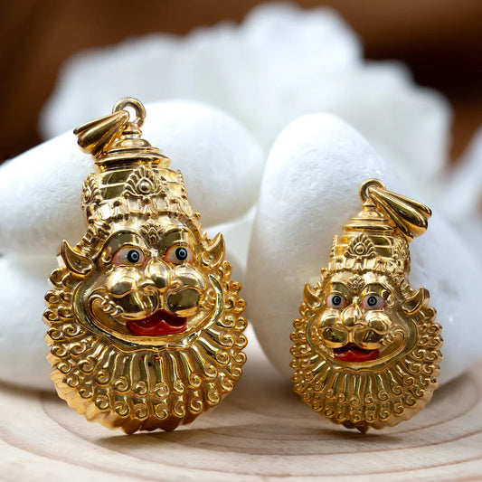 Gold Plated Shanta Mukha Pendant