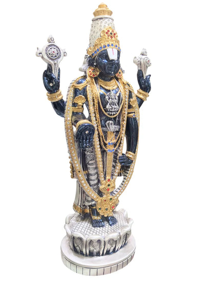 Silver Plated Black Tone Balaji Idol