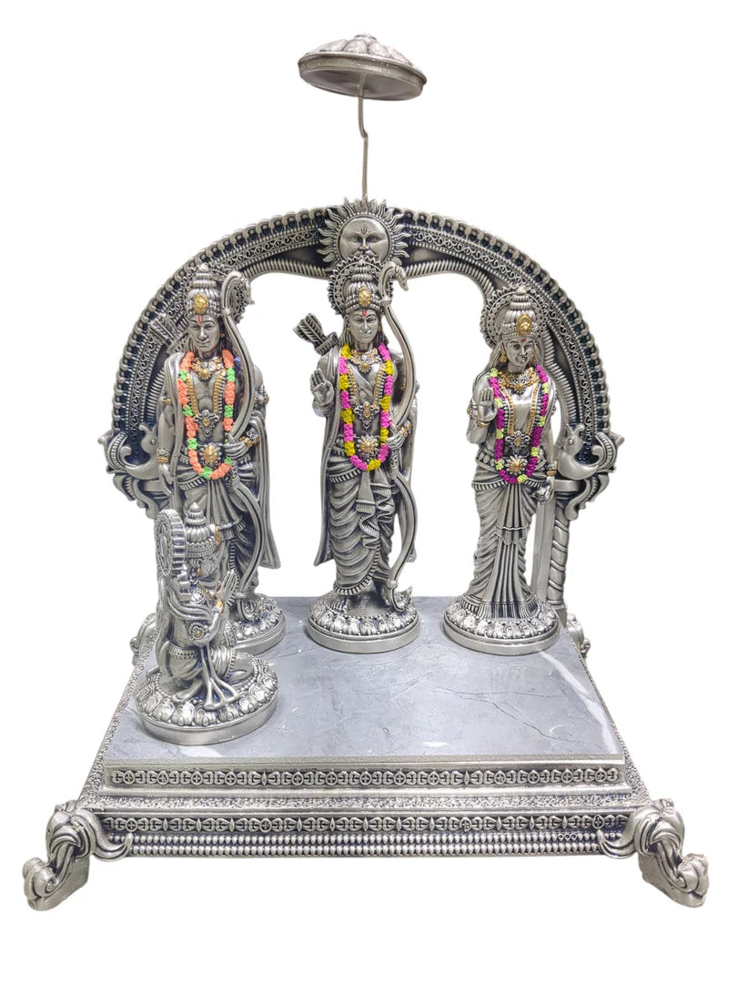 Silver Plated Ram Darbar Idol