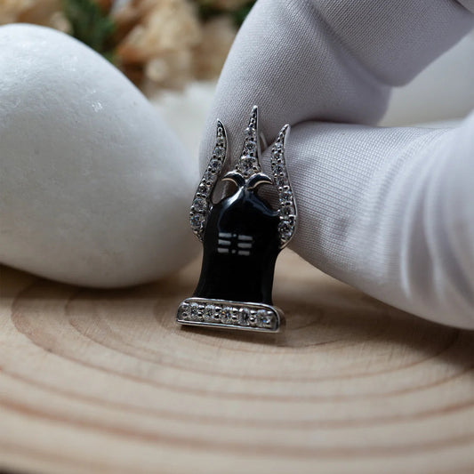 Radiant Shivalingam Trisula Pendant