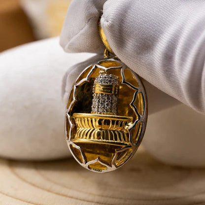 Netted Shiva Lingam Pendant