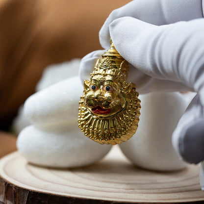 Gold Plated Shanta Mukha Pendant