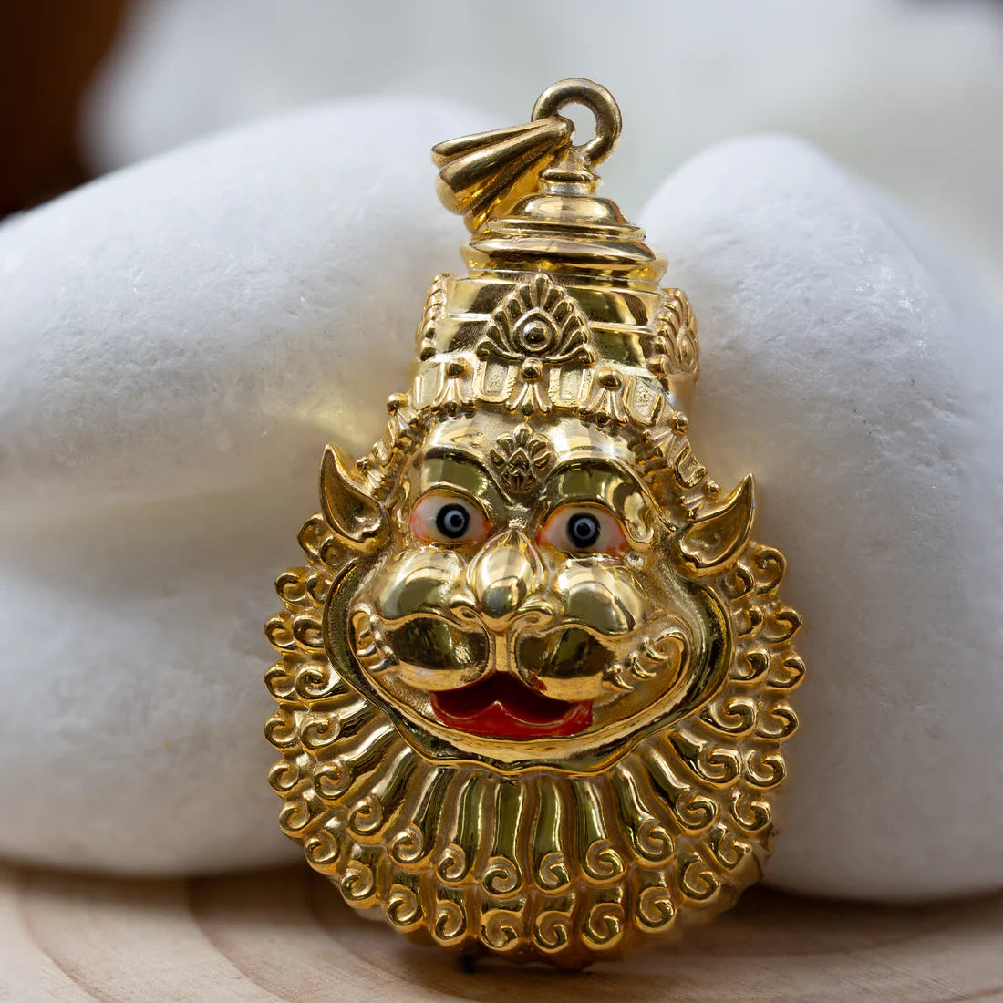 Gold Plated Shanta Mukha Pendant