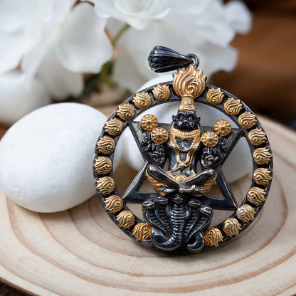 Plated Chakra Narasimha Pendant
