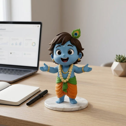 Little Krishna Smiling Statue