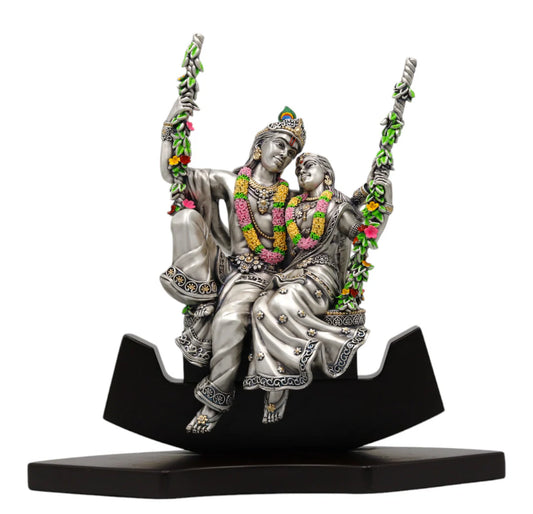 DIVINE RADHA KRISHNA ON SWING IDOL