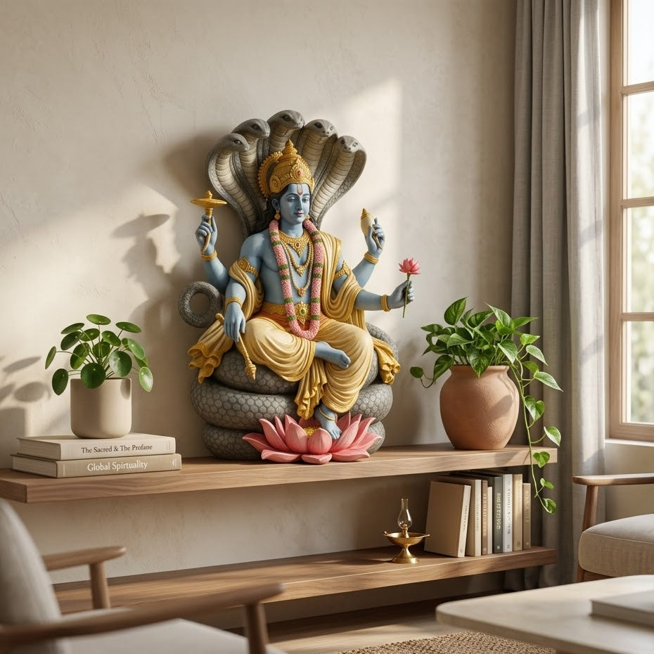 Sarvavyapak Vishnu on Sheshnag Idol