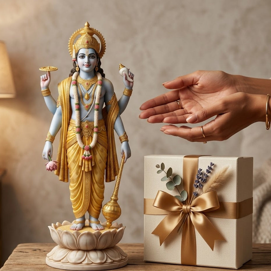 Vishnu Bhagwan Kamal Aasan Idol