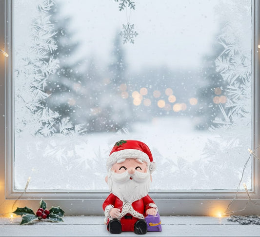 Small Santa Claus Christmas Figurines Toys Christmas Decorations Items for Home Office