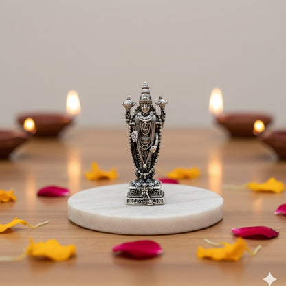 Silver Plated Lord Murgan Ji Idol Style 4 (3 Inch)